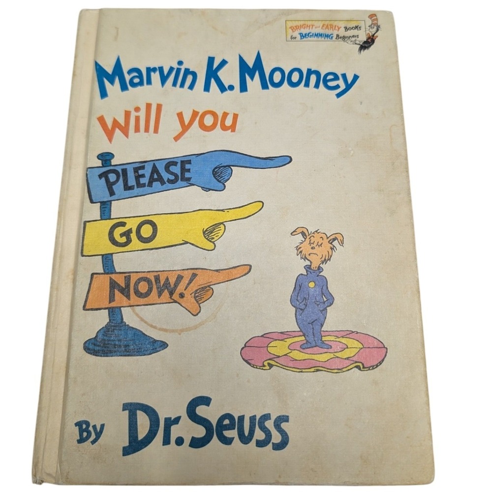 Dr Seuss Marvin K Mooney Will You Please Go Now Hardcover Vintage Childrens Book